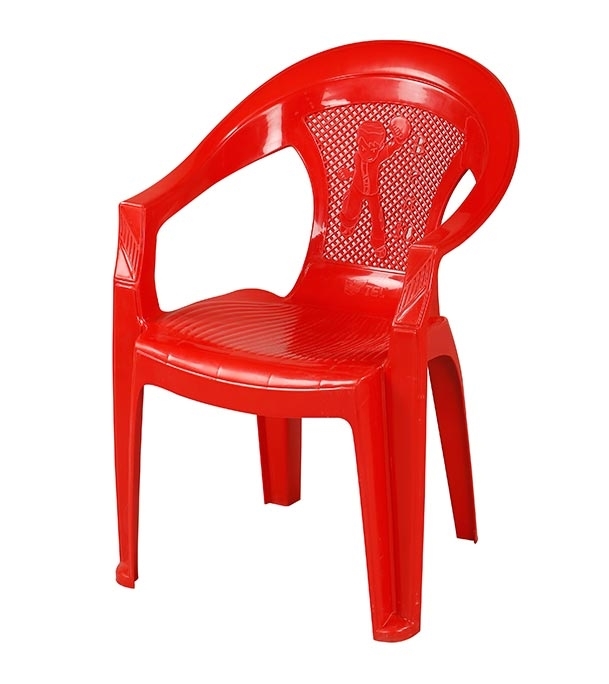 plastic chair red