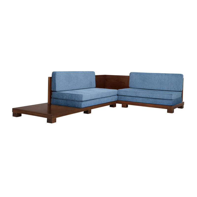 LOW HEIGHT WOOD SOFA