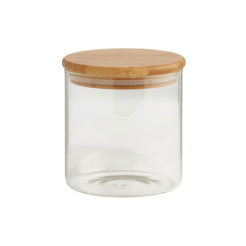 Crystal Jar With Bamboo Lid 500 ML
