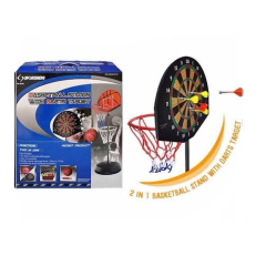 BASKET STAND WITH DART BOARD & BALL