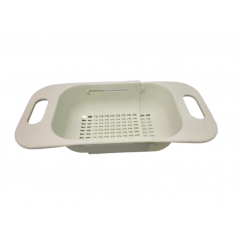 ADJUSTABLE DISH DRAINER - GRAY