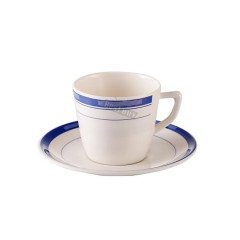 Italiano Small Tea Cup With Saucer-Sky Line