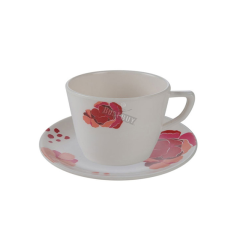 SMALL TEA CUP WITH SAUCER-ROZANA