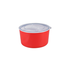 MINA CONTAINER SMALL - WHITE & RED