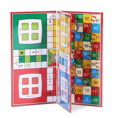 LUDO WITH SNAKES LADDER BOARD-LARGE
