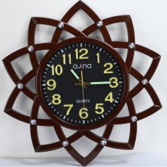 SUNFLOWER WALL CLOCK - BLACK