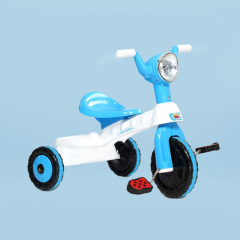 ROAD MASTER TRICYCLE - WHITE & CYAN BLUE