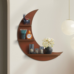CRAFT ITEMS-HDC-372 (WALL SHELF-MOON)
