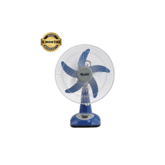 CLICK RECHARGEABLE TABLE FAN-14""(BLUE)-USB CHARGER