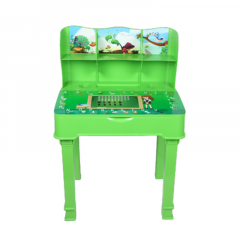READING TABLE WITH SHELF - PARROT GREEN