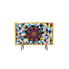 DECO CLASSIC TABLE 6 SEAT S/L PRINT JUBILEE -BLACK