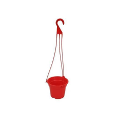 HANGING FLOWER TUB SMALL 6"-RED-TEL