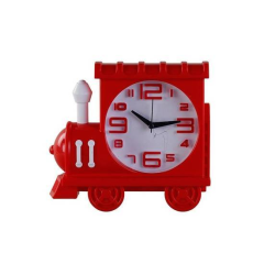 TRAIN TABLE CLOCK - RED