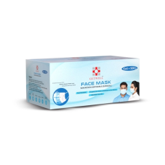 GETWELL NON-WOVEN FACE MASK WITH ZIPPER POLY 50 PCS (10 X5)