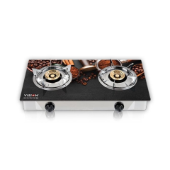 VISION NATURAL GAS DOUBLE GLASS BODY GAS STOVE CHOCOLATE 3D