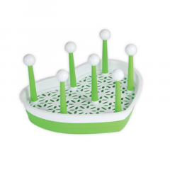 HEART GLASS STAND-PARROT GREEN