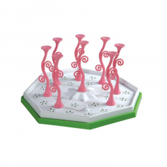 STAR GLASS STAND - LIGHT PINK