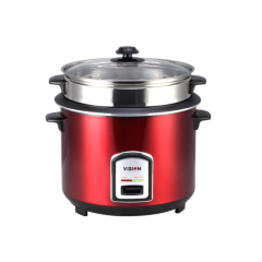 VISION RICE COOKER- 1.8 L 40-06 SS RED (DOUBLE POT)
