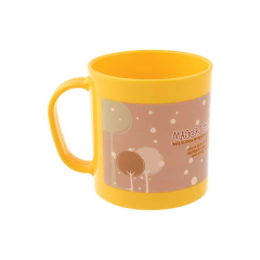 COFFEE MUG 350ML WITH LID-YELLOW