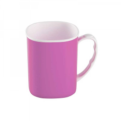 ROYAL MUG 400 ML WITH LID-WHITE & TR PURPLE