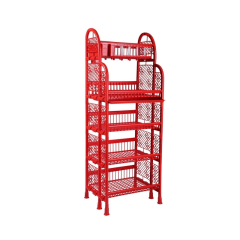 CLASSIC QUEEN KITCHEN RACK WITH TRAY 5 STEP -RED