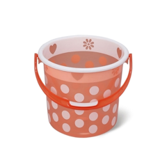 TWO COLOR FLOWER BUCKET 25L - ASSORTED