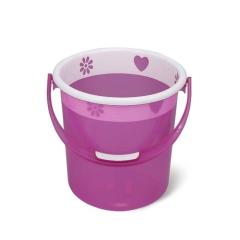 TWO COLOR FLOWER BUCKET 20L WITH HTF - ASSORTED