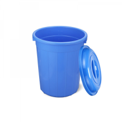 DRUM BUCKET WITH LID 60L - SM BLUE