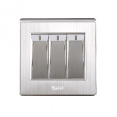 CLICK-ART-3 GANG 1 WAY SWITCH
