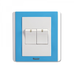 CLICK-IRISH-2 GANG 1 WAY SWITCH