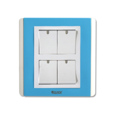 CLICK-IRISH-4 GANG 1 WAY SWITCH