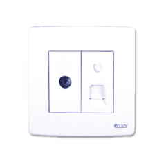 CLICK-PRIME-TV AND TELEPHONE SOCKET