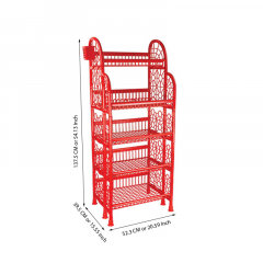 POPULAR KITCHEN RACK 5 STEP - RED