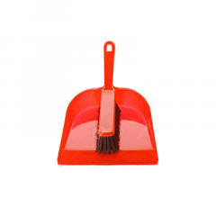 DUST PAN WITH BRUSH -RED