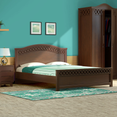 CAMELLIA-WOODEN DOUBLE BED | BDH-349-3-1-20