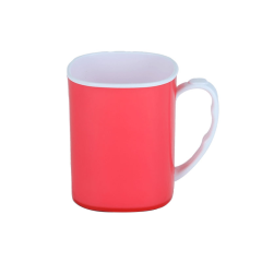 ROYAL MUG 400 ML - WHITE & TRANS RED
