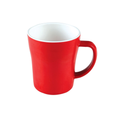 4" ROUND MUG -(RED-WHITE)