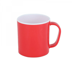 TWO COLOR COFFEE MUG 350 ML - WHITE & RED