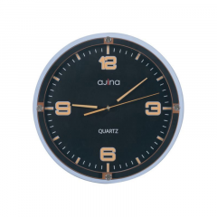 CASINO WALL CLOCK WITHOUT DIGIT ROUND-ORANGE