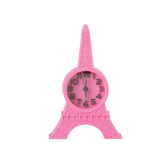 EIFFEL TOWER TABLE CLOCK-PINK