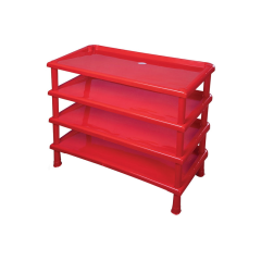 SHOE RACK 4 STEP (BIG) - RED