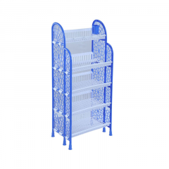 PREMIUM KITCHEN RACK 5 STEP - SM BLUE & WHITE