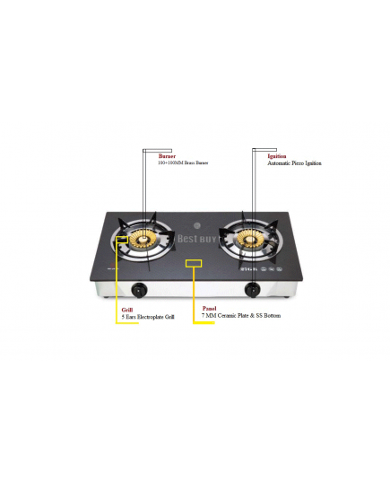 DOU. GLS. AUTO NG GAS STOVE (27GR)