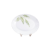 13.5" Crazy Oval Dish-Green Leaf