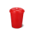 DRUM BUCKET WITH LID 90L - RED