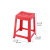 TIMBER STOOL HIGH - RED