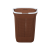 CAINO LAUNDRY BASKET OVAL - EAGLE BROWN