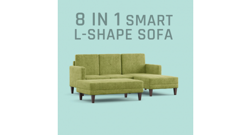 8 IN 1 SMART L-SHAPE SOFA WOODEN L-SHAPE SOFA I SDC-364-3-1-20