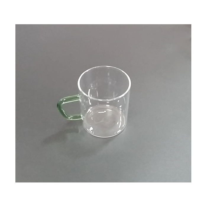 GLASS COLOUR MUG-BVCM190GR06-GREEN-IMP