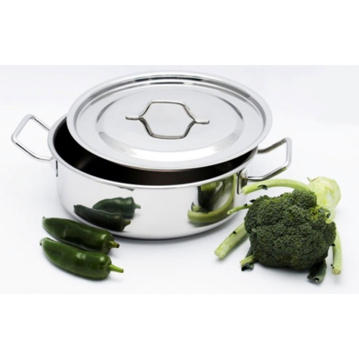 SS CURRY PAN WITH LID-24CM-CSPIS-24-SKB